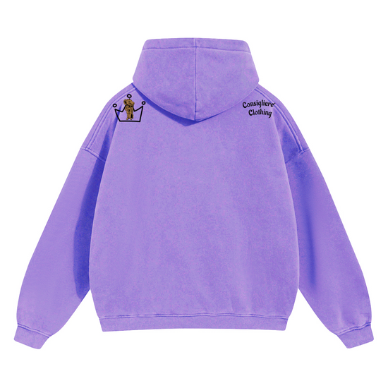 Consigliere® Royalty Heavy Cropped Drop Shoulder Hoodie