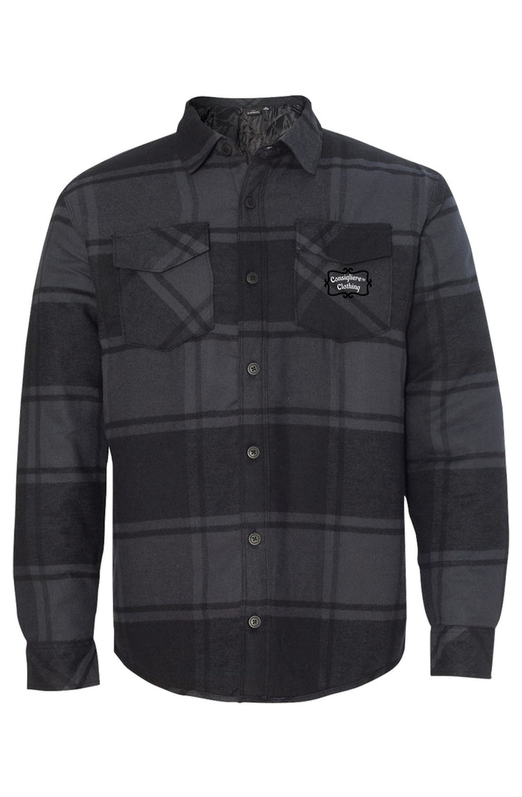 Consigliere® Quilted Flannel Shirt Jacket