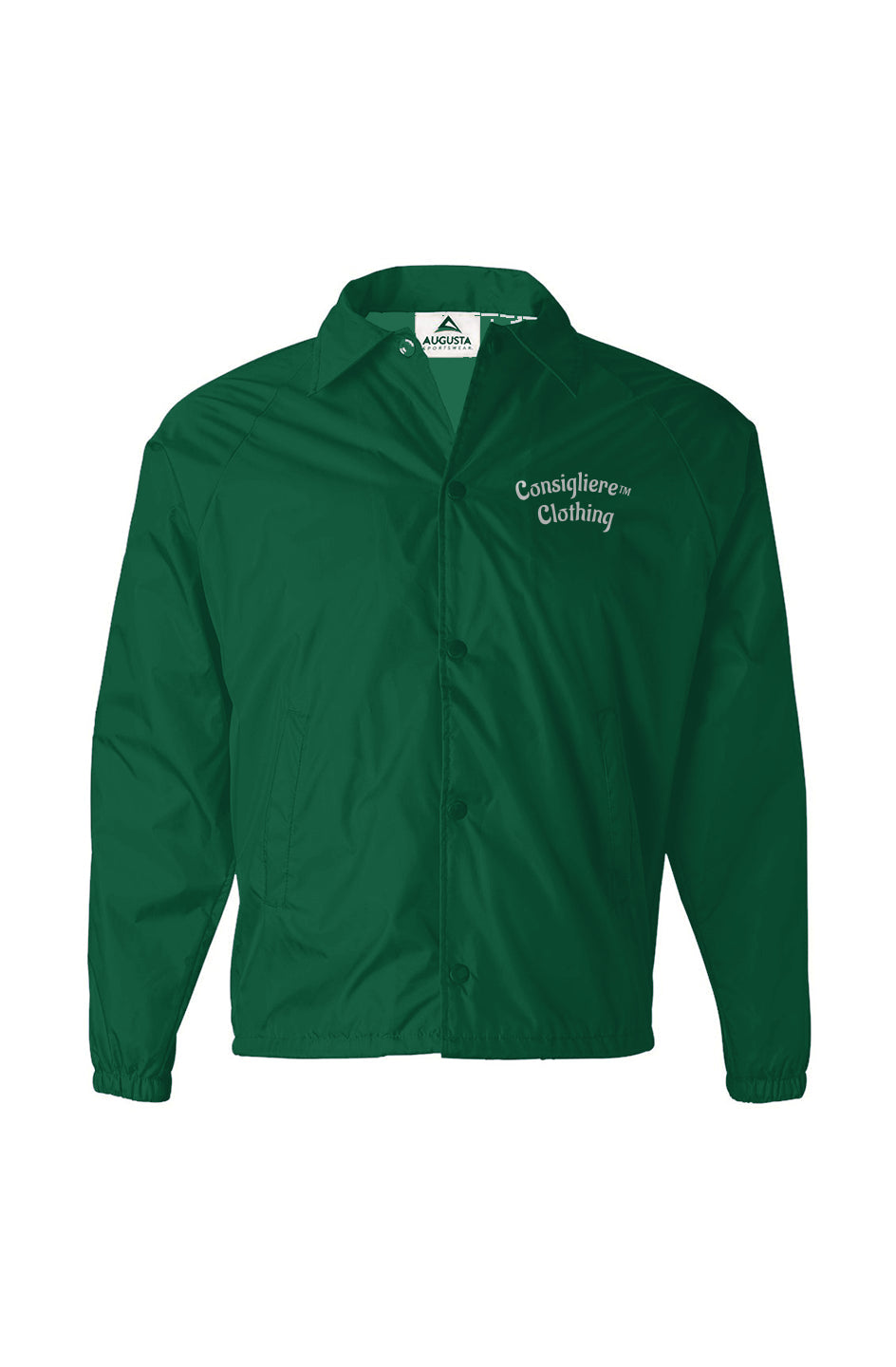 Green sweatshirt with DTG graphic print.