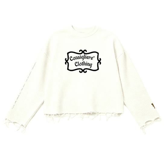 Lionheart Waffle Cropped Long Sleeve