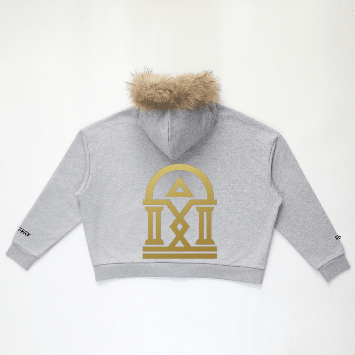 Heavyweight 400gsm cotton hoodie with loose cropped fit