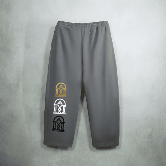 Side by Side Heavyweight Curved-Leg Sweatpants (460G)/Set