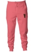 Embroidered Pastel Fleece Joggers
