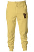 Embroidered Pastel Fleece Joggers