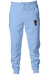 Embroidered Pastel Fleece Joggers