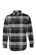 Embroidered Grey/Black Flannel