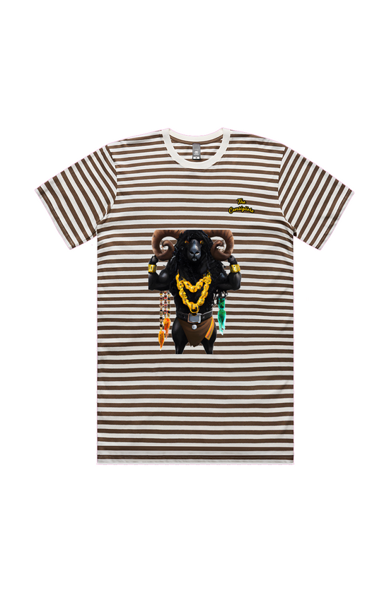 "Stripes" Walnut tee "The Consigliere" series