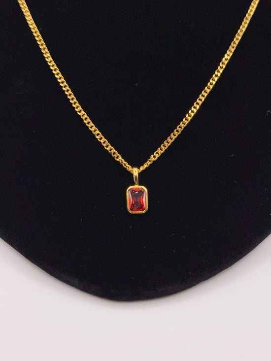 Luxury Birthstone Pendant and Necklace