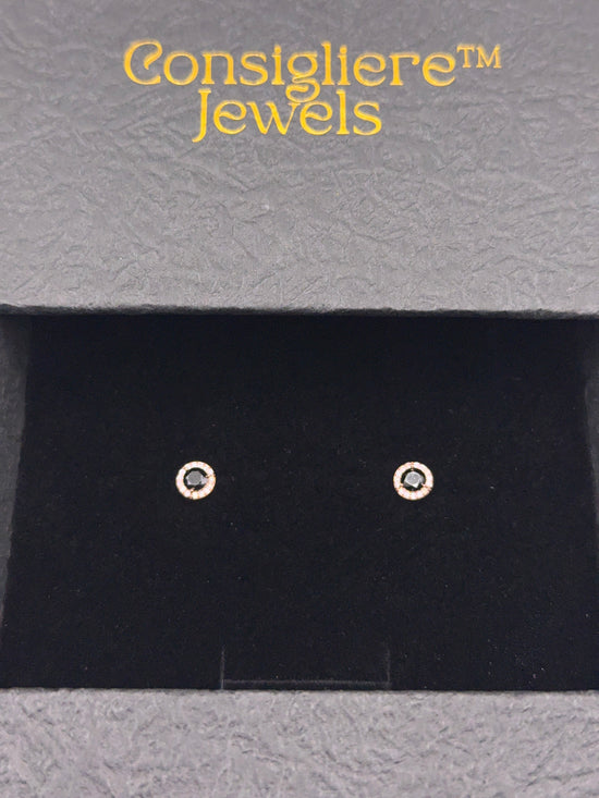 High Quality Vermeil and Moissanite Halo Earrings